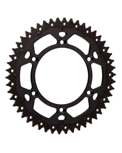 Couronne Moto RFX Couronne composite double RFX Pro Series Armalite aluminium - 520 Dents:52 Noir Couronne Moto RFX Couronne composite double RFX Pro Series Armalite aluminium - 520 Dents:52 Noir