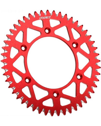 Couronne Moto RFX Couronne RFX Pro Series Elite aluminium - 420 Dents:49 Rouge Couronne Moto RFX Couronne RFX Pro Series Elite aluminium - 420 Dents:49 Rouge