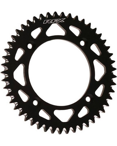 Couronne Moto RFX Couronne RFX Pro Series Elite aluminium - 428 Dents:49 Noir Couronne Moto RFX Couronne RFX Pro Series Elite aluminium - 428 Dents:49 Noir