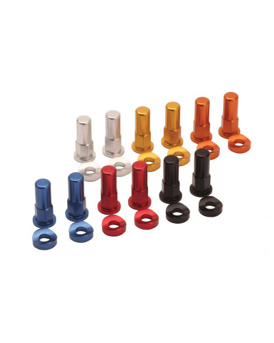 Gripster Roue Moto RFX Écrous et rondelles de blocage de jante (Argenté) 2pcs