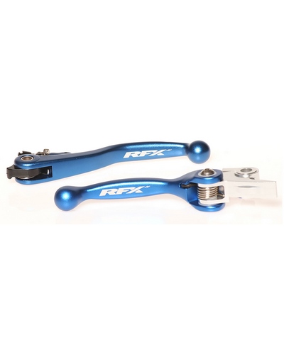 Kit Levier Embrayage et Frein Moto RFX Ensemble de leviers flexibles forgés RFX Race (Bleu)