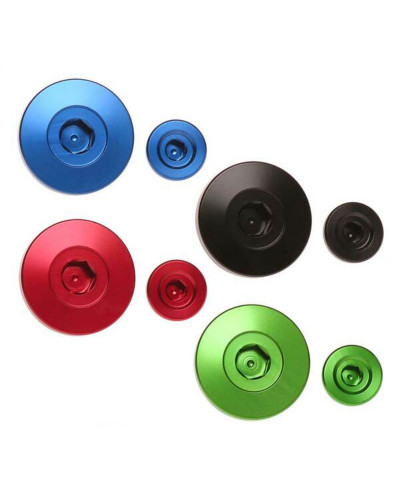 Accessoires Filtres Moto RFX Jeu de bouchons de distribution de moteur RFX Pro (Noir) - Pour Kawasaki KXF250/450