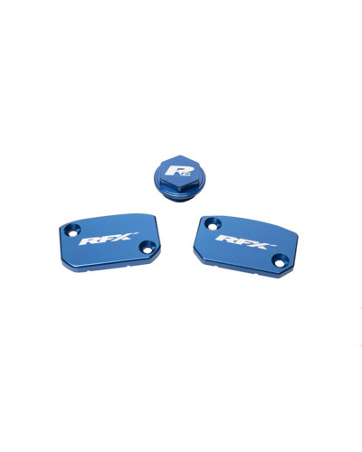 Bouchon Réservoir Moto RFX Jeu de bouchons de réservoir RFX Pro (Bleu) (Frein et embrayage Brembo)