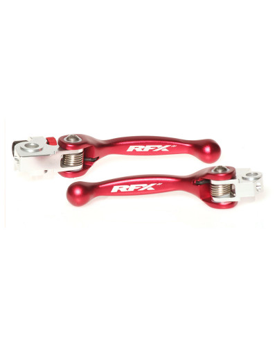 Kit Levier Embrayage et Frein Moto RFX Jeu de leviers flexibles forgés RFX Race (Rouge) AJP Trials Tous les modèles (Mais pas Sherco)