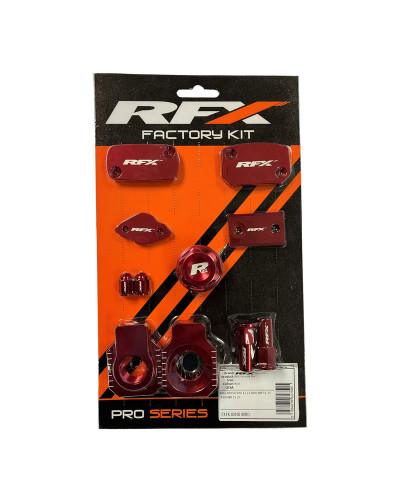 RFX Kit d'habillage anodisé RFX Factory - rouge RFX Kit d'habillage anodisé RFX Factory - rouge
