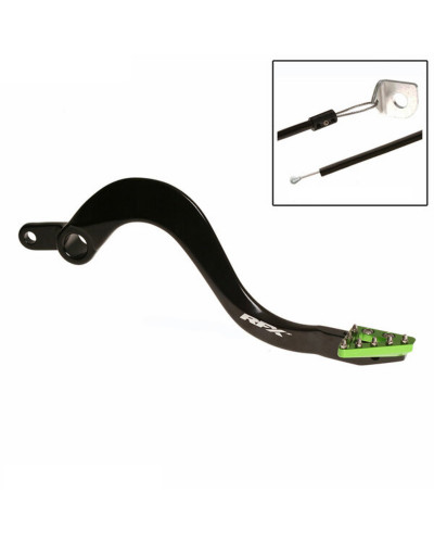 Accessoires Freinage Moto RFX Pédale de frein arrière RFX Pro ST (Noir/Vert) - Kawasaki KXF450 Accessoires Freinage Moto RFX Pédale de frein arrière RFX Pro ST (Noir/Vert) - Kawasaki KXF450