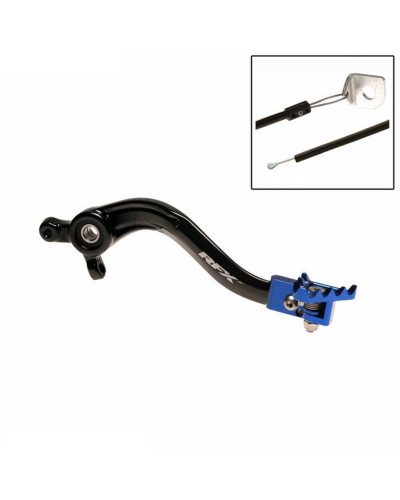 RFX Pédale de frein RFX Pro Series - embout repliable - noir/bleu