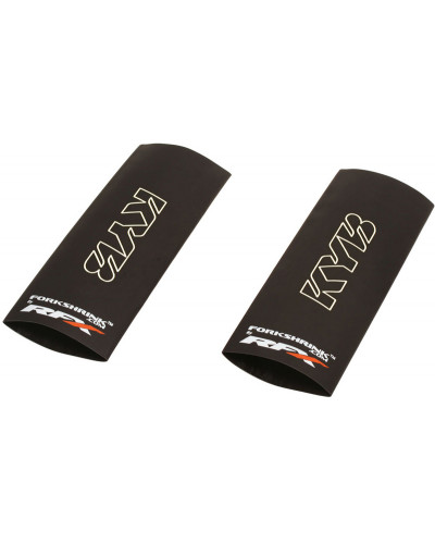 Stickers Déco Moto RFX Protection de fourche supérieure RFX Race Series Forkshrink logo KYB - blanc