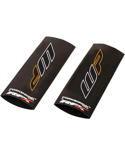 Stickers Déco Moto RFX Protection de fourche supérieure RFX Race Series Forkshrink logo WP - blanc/orange