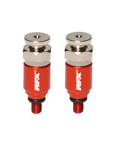 Valve Décharge Pression Moto RFX Purgeurs de fourche M4x0,7 (Orange) WP