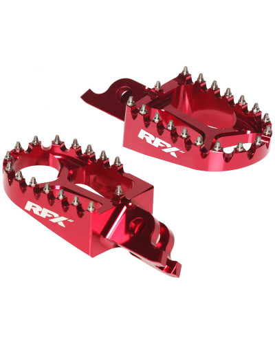 Repose Pieds Moto RFX Repose-pieds RFX Pro Series aluminium CNC - rouge Repose Pieds Moto RFX Repose-pieds RFX Pro Series aluminium CNC - rouge