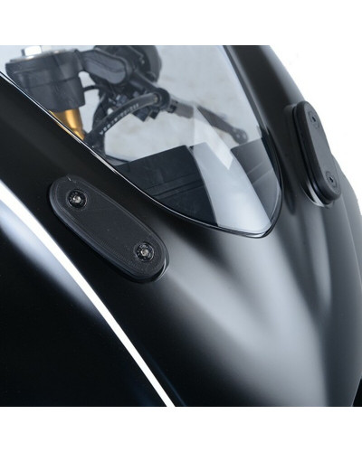 Pièces Détachées Rétroviseur Moto RG RACING Cache orifice rétroviseur R&G RACING noir Yamaha YZF-R125