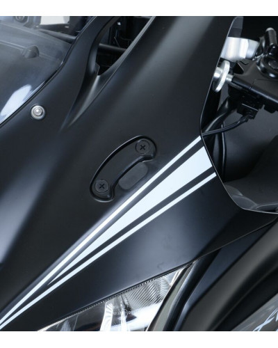 Pièces Détachées Rétroviseur Moto RG RACING Cache-orifices clignotants R&G RACING noir Kawasaki ZX-10R