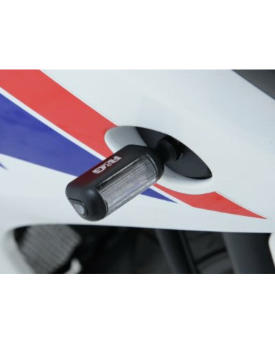 Clignotants Moto RG RACING Clignotants R&G RACING Aero LED noir universel