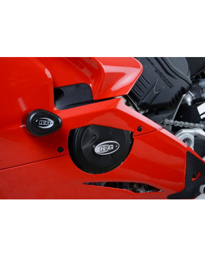 Protection Carter Moto RG RACING Couvre-carter d'alternateur R&G RACING noir Ducati Panigale V4/V4S