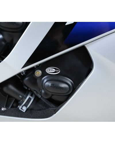 Protection Carter Moto RG RACING Couvre-carter droit (pompe à huile) R&G RACING Race Series noir Yamaha YZF-R6