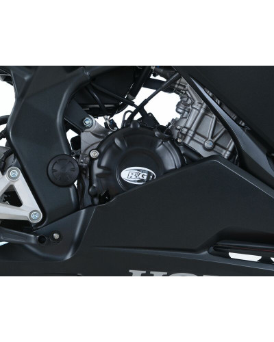 Protection Carter Moto RG RACING Couvre-carter droit R&G RACING noir Honda CBR250RR