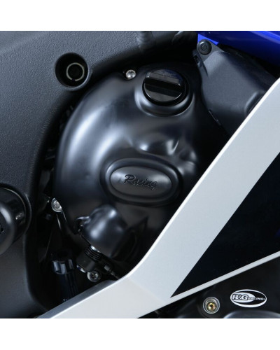 Protection Carter Moto RG RACING Couvre-carter droit R&G RACING Race Series noir Yamaha YZF-R6