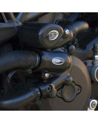 Protection Carter Moto RG RACING Couvre-carter gauche (pompe à eau) R&G RACING noir Ducati