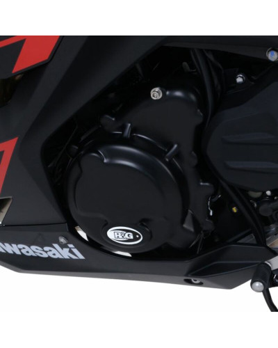 Protection Carter Moto RG RACING Couvre-carter gauche R&G RACING Black Kawasaki Ninja 400