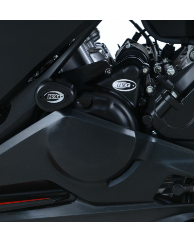 Protection Carter Moto RG RACING Couvre-carter gauche R&G RACING noir Honda CBR250RR