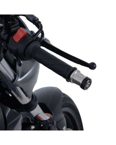 Embouts Guidon Moto RG RACING Embouts de guidon R&G RACING noir Suzuki SV650X