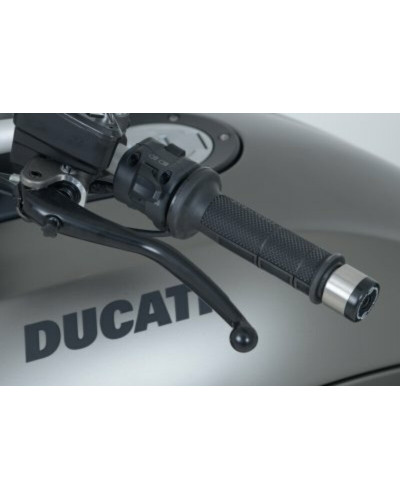 Embouts Guidon Moto RG RACING Embouts de guidon R&G RACING noirs DUCATI DIAVEL