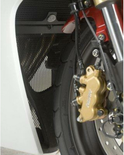Protection Radiateur Moto RG RACING Grille de collecteur R&G RACING noir Honda CBR600 F