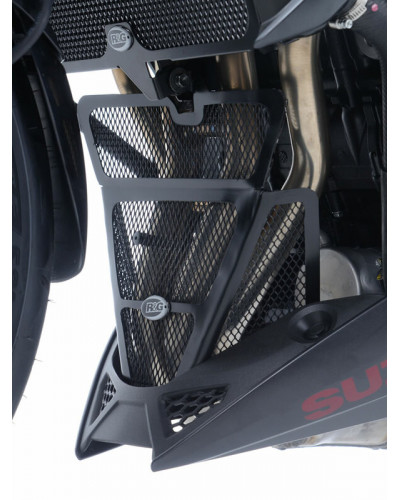 Protection Radiateur Moto R&G RACING Grille de collecteur R&G RACING titane Suzuki GSX-S750