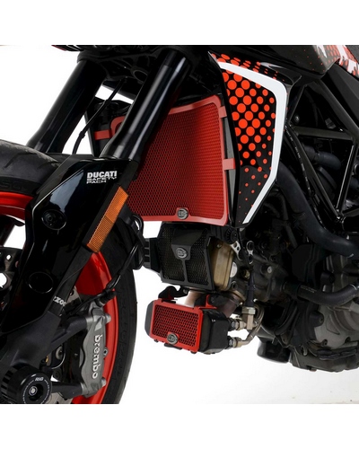 Protection Radiateur Moto R&G RACING Grille de protection de culasse R&G RACING noir Ducati Hypermotard 950