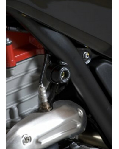 Axe de Roue Moto RG RACING Insert de cadre (haut) R&G RACING noir Husqvarna TR650 Strada