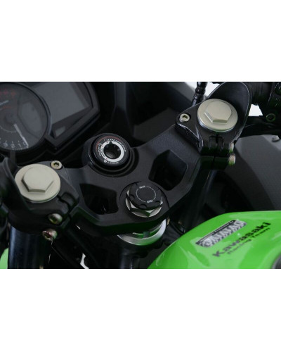 Axe de Roue Moto RG RACING Insert ecrou de direction R&G RACING noir Kawasaki Ninja 400