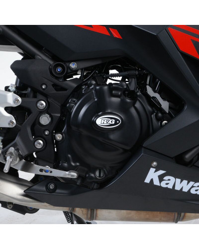 Protection Carter Moto R&G RACING Kit de couvre-carter R&G RACING noir Kawasaki Ninja 400/Z400 ABS