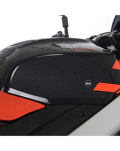 Stickers Réservoir Moto RG RACING Kit grip de réservoir R&G RACING 2 pièces - noir Aprilia Tuono V4