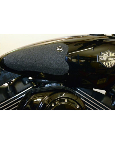 Stickers Réservoir Moto RG RACING Kit grip de réservoir R&G RACING 2 pièces noir Harley Davidson Street 500
