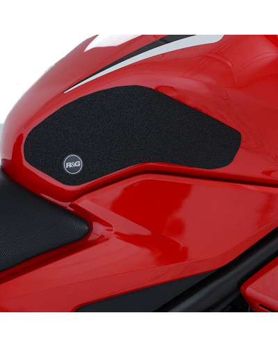 Stickers Réservoir Moto RG RACING Kit grip de réservoir R&G RACING 2 pièces - noir Honda CBR500R/CB500F
