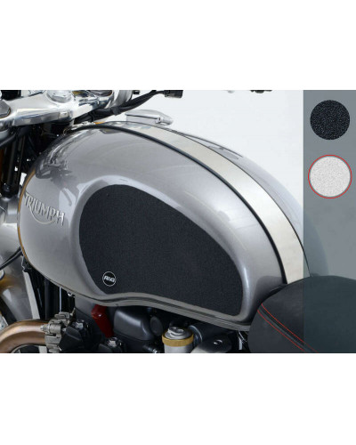 Stickers Réservoir Moto RG RACING Kit grip de réservoir R&G RACING 2 pièces translucide Triumph Thruxton/Thruxton R