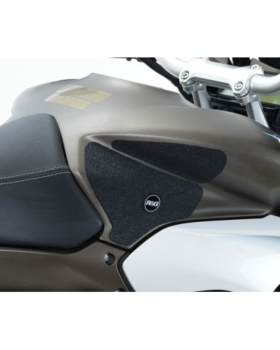 Stickers Réservoir Moto RG RACING Kit grip de réservoir R&G RACING 4 pièces noir MV Agusta 800 Stradale