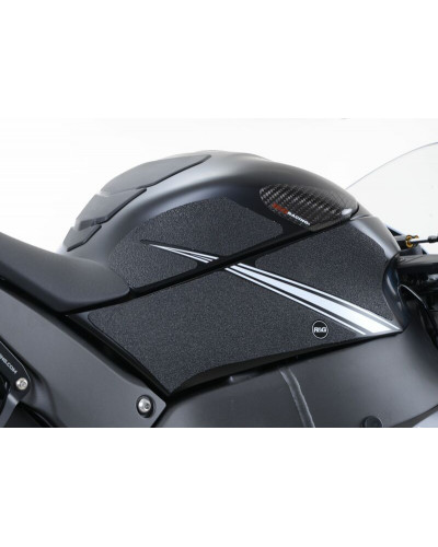 Stickers Réservoir Moto RG RACING Kit grip de réservoir R&G RACING 6 pièces noir Kawasaki ZX10R