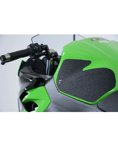 Stickers Réservoir Moto RG RACING Kit grip de réservoir R&G RACING noir 2 pièces Kawasaki Ninja 400
