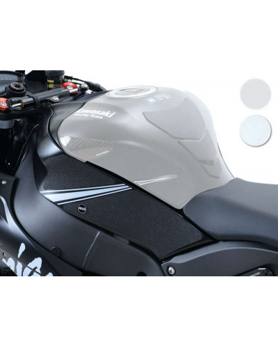 Stickers Réservoir Moto RG RACING Kit grip de réservoir R&G RACING translucide (4 pièces) Kawasaki ZX10R