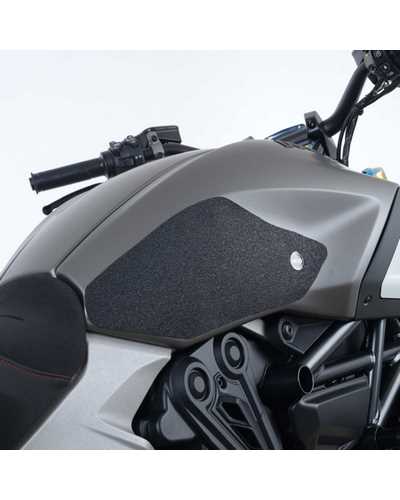 Stickers Réservoir Moto R&G RACING Kit grips de réservoir R&G RACING - noir Ducati Diavel 1260S