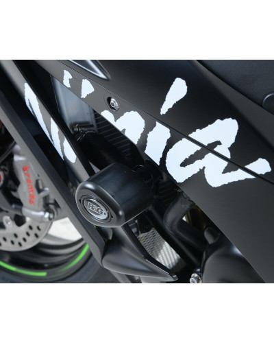 Tampon Protection Moto RG RACING Kit tampons de protection R&G RACING Aero noir Kawasaki ZX-R10