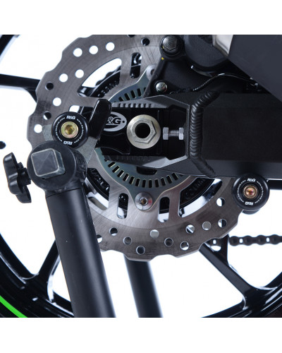 Tampon Protection Moto RG RACING Pions de bras oscillant avec platine R&G RACING noir Kawasaki Z900