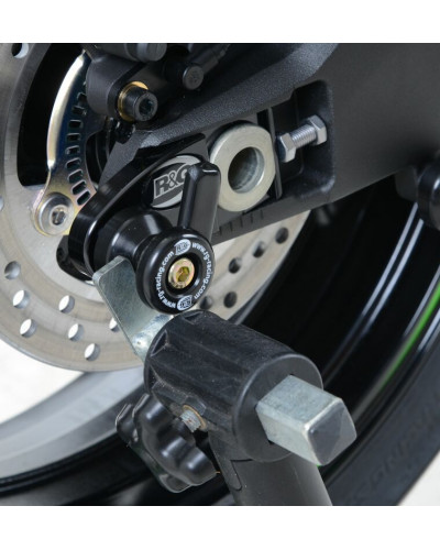 Pions Bras Oscillant Moto RG RACING Pions de bras oscillant déportés R&G RACING avec platine noir Kawasaki ZX-10R