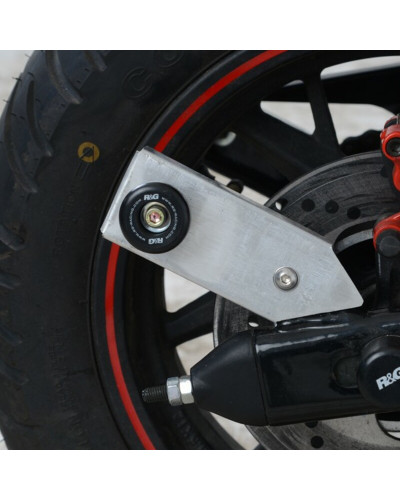 Pions Bras Oscillant Moto RG RACING Pions de bras oscillant R&G RACING noir avec platine Benelli TNT 125