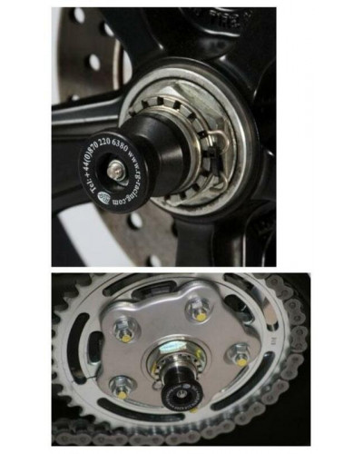 Tampon Protection Moto RG RACING Protection de bras oscillant R&G RACING noir Ducati