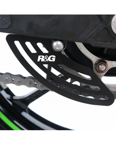 Protège Couronne Moto RG RACING Protection de couronne (dent de requin) R&G RACING noir Kawasaki Ninja 400