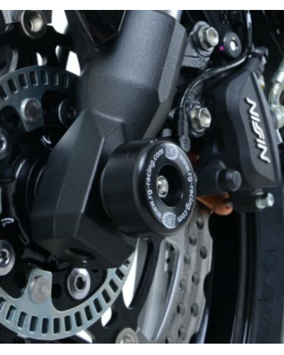 Tampon Protection Moto RG RACING Protection de fourche noire R&G RACING Kawasaki KLE 650 VERSYS