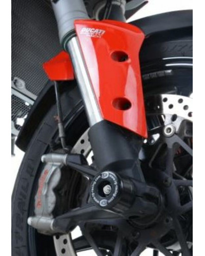 Tampon Protection Moto RG RACING Protection de fourche R&G RACING noir Ducati Multistrada 1200